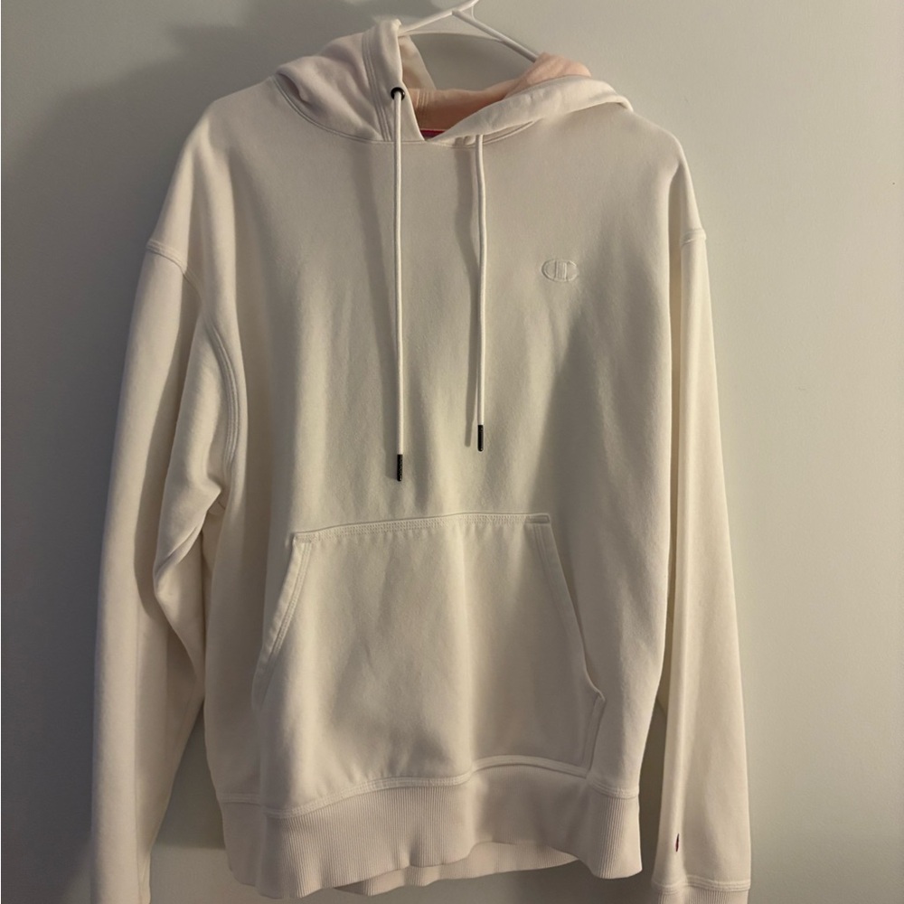 White champion hoodie